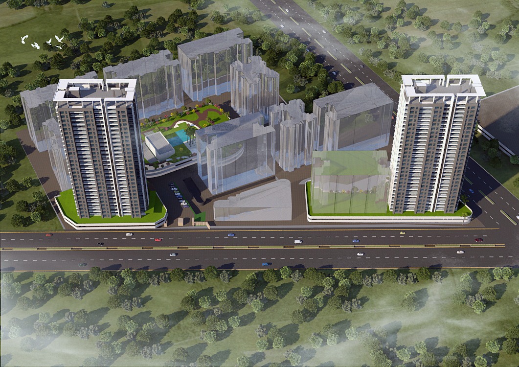 New Project at Spine road Pharande Spaces L-axis 2bhk