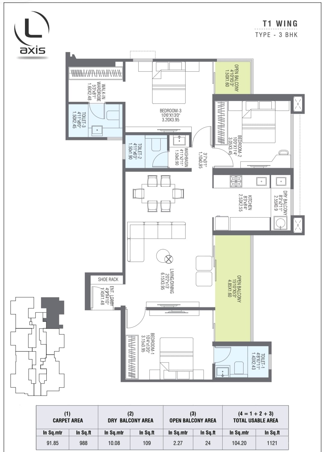 New Project at Spine road Pharande Spaces L-axis 3bhk